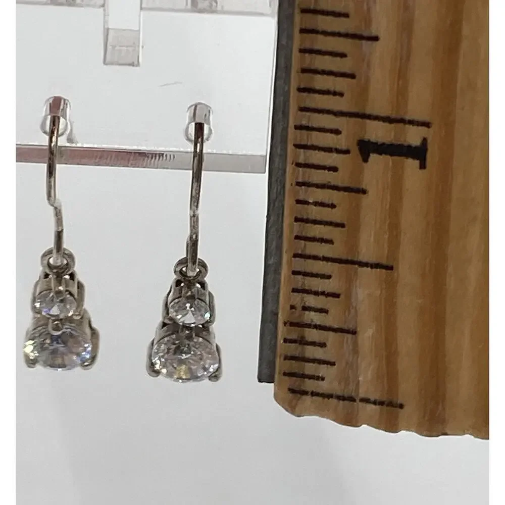 Avon 925 Sterling Silver Earrings Dangles Drops Bling Marked